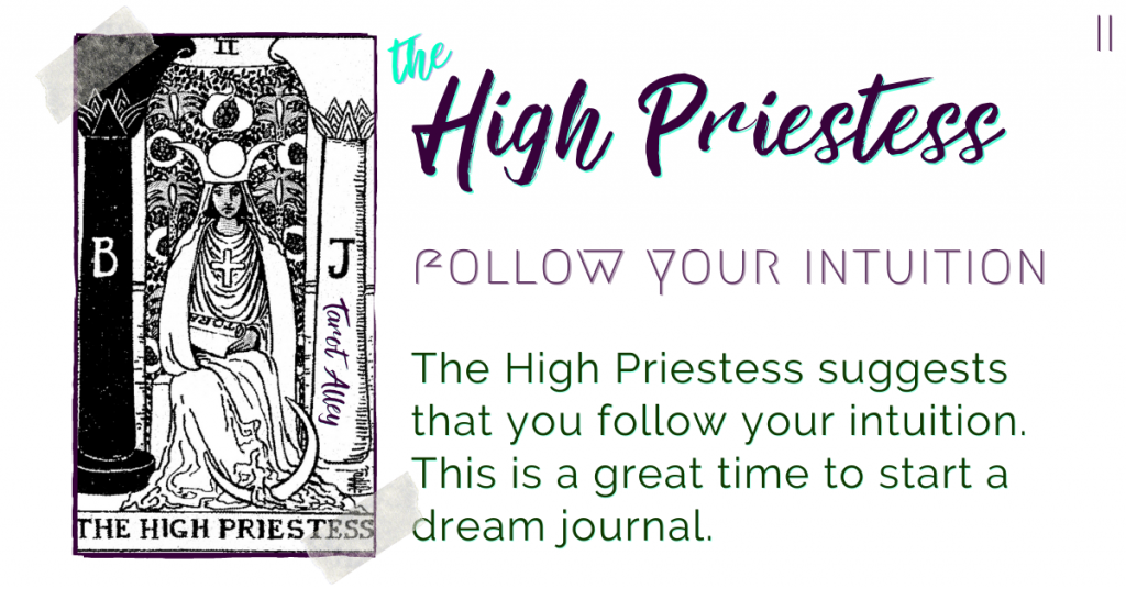 Intro Image: the High Priestess - follow your intuition