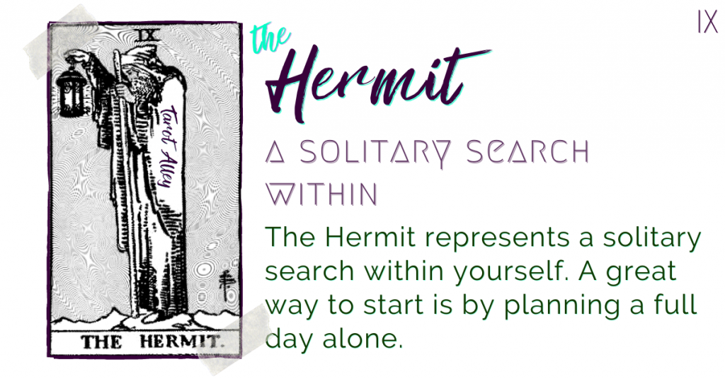 Intro Image: the Hermit - a solitary search within