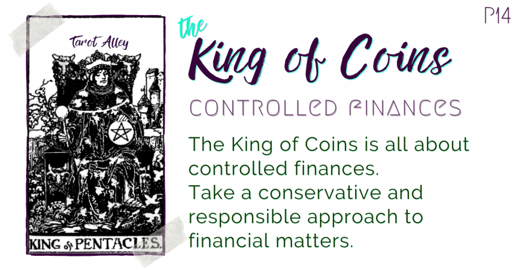 Intro: King of Coins Tarot Card Meaning - controlled finances