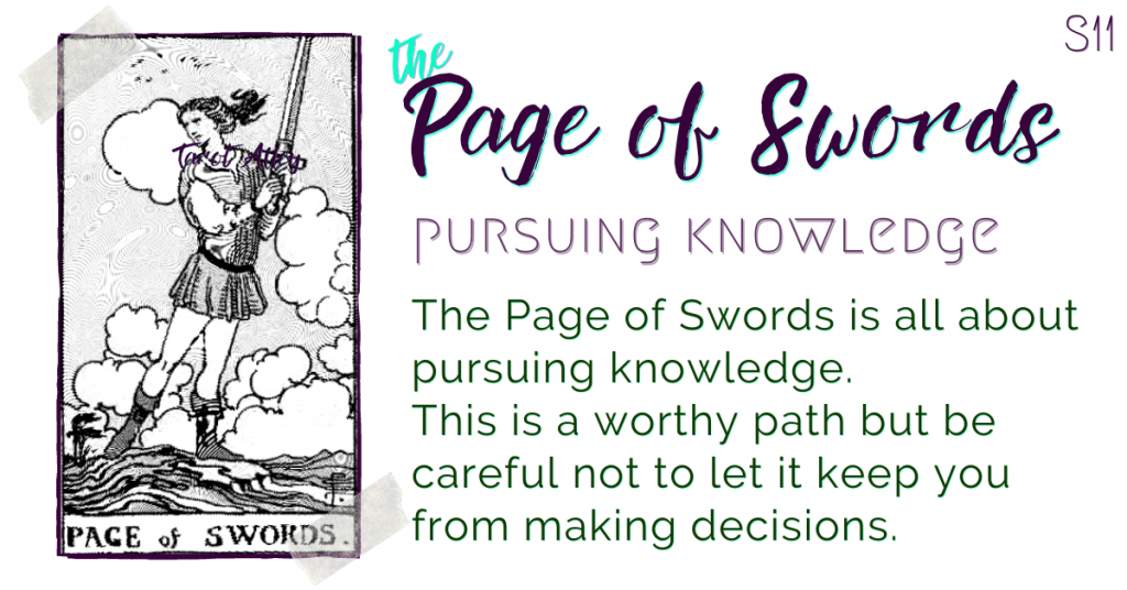 Intro: Page of Swords Tarot Card Meaning - pursuing knowledge