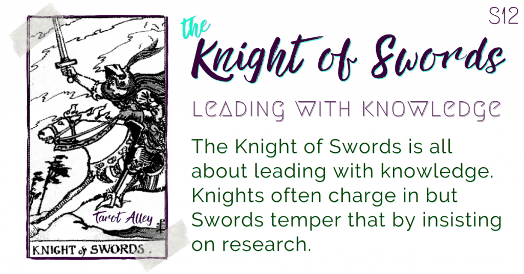 Intro: Knight of Swords Tarot Card Meaning - leading with knowledge
