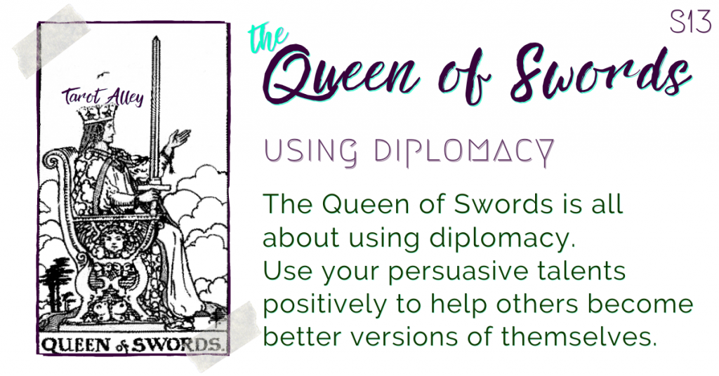 Intro: Queen of Swords Tarot Card Meaning - using diplomacy