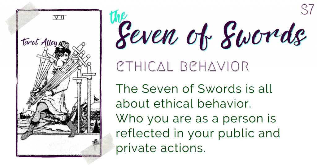 Intro: Seven of Swords Tarot Card Meaning - ethical behavior