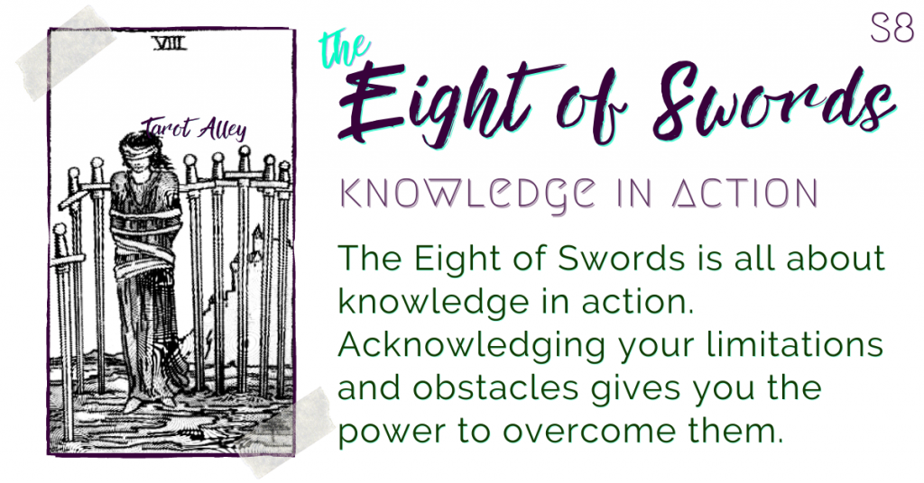 Intro: Eight of Swords Tarot Card Meaning - knowledge in action