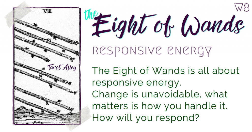 Intro: Eight of Wands Tarot Card meaning - responsive energy