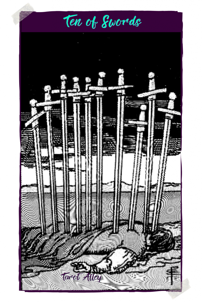 Pin This: Ten of Swords Tarot Card