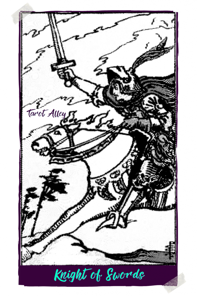 Pin This: Knight of Swords Tarot Card