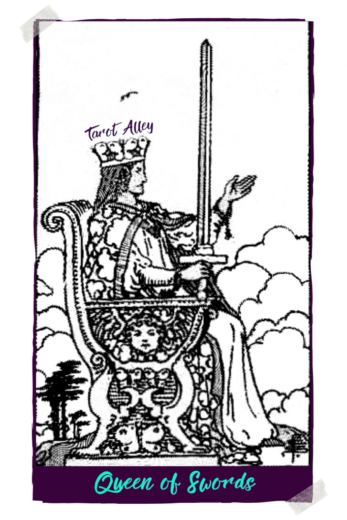 Pin This: Queen of Swords Tarot Card