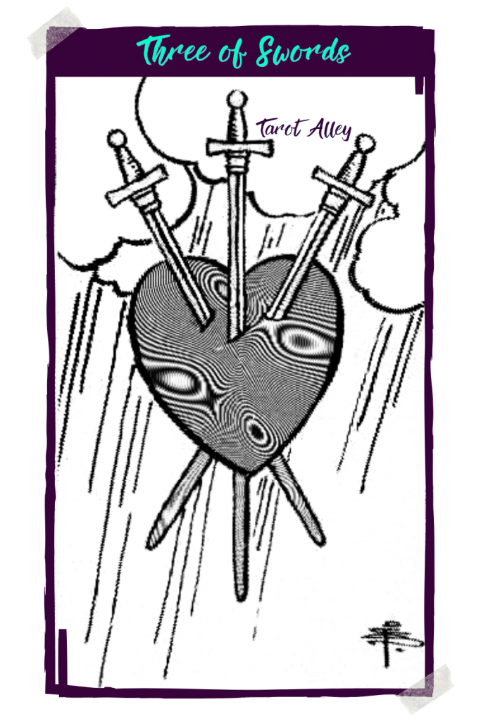 Pin This: Three of Swords Tarot Card