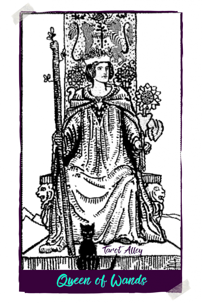 Pin This: Queen of Wands Tarot Card