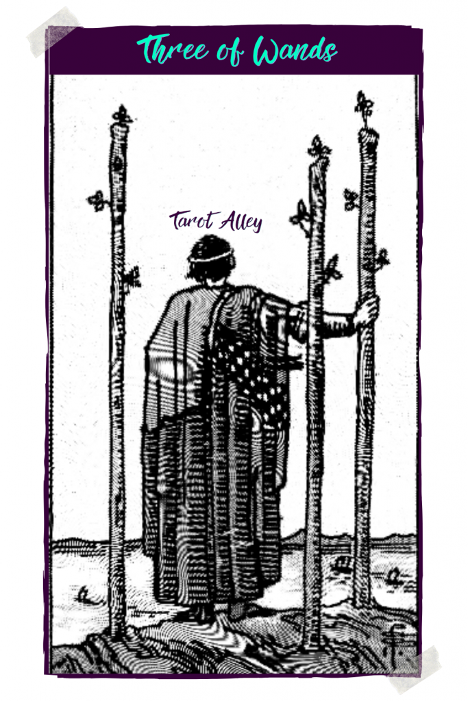 Pin This - Three of Wands Tarot Card