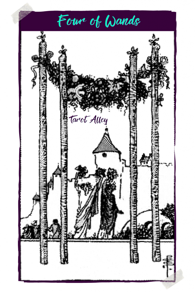 Pin This - Four of Wands Tarot Card