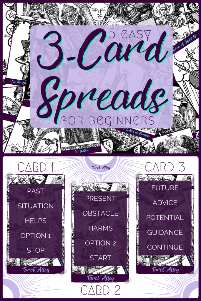 Pin This: 5 Easy 3-Card Tarot Spreads for Beginners