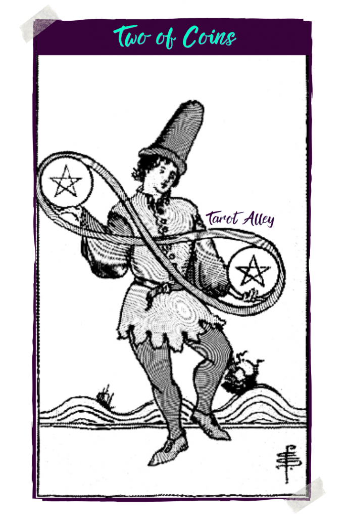 Pin This: Two of Coins Tarot Card